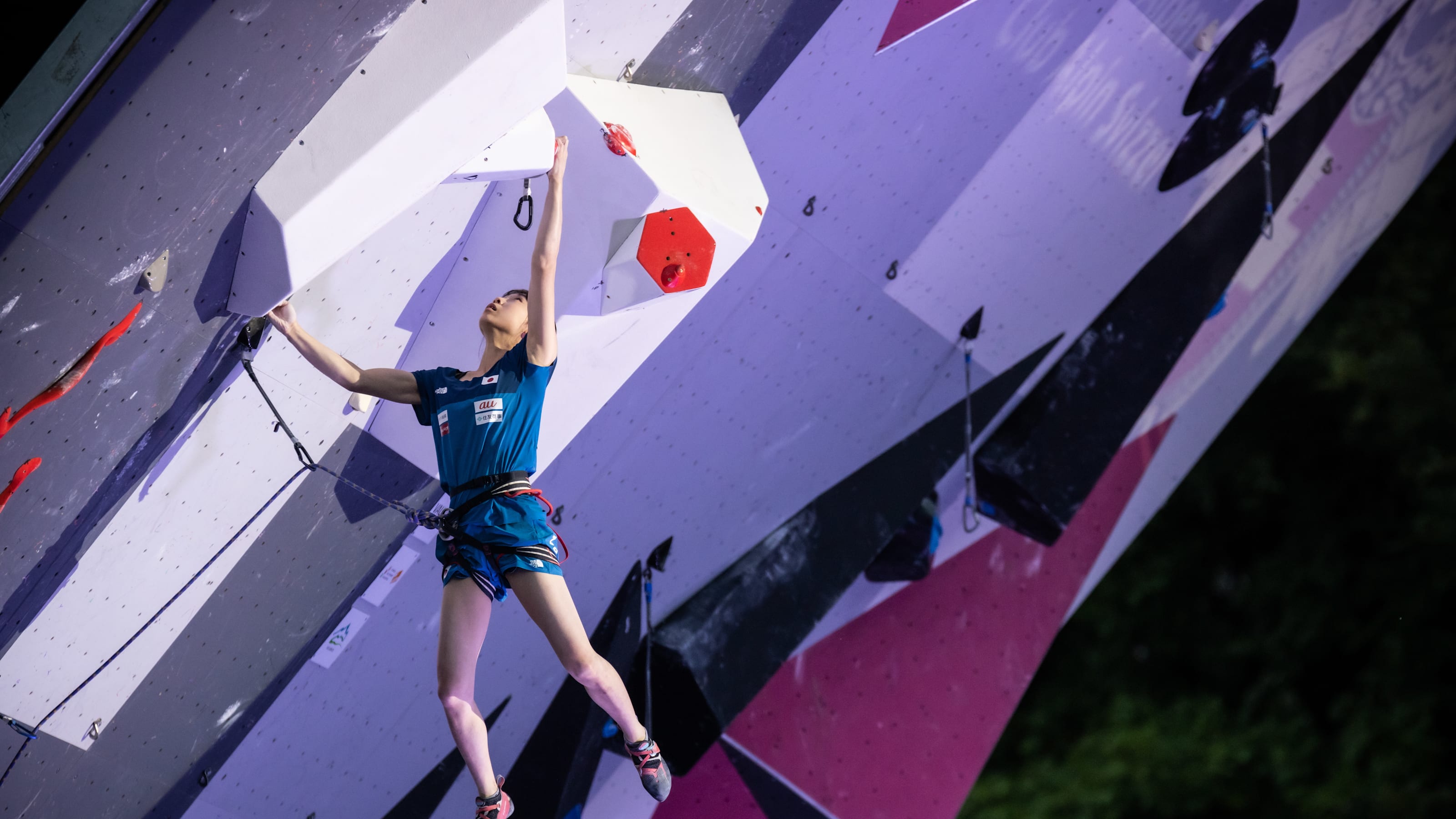 リードで樋口純裕と谷井菜月が銀 ワールドゲームズ22 スポーツクライミング