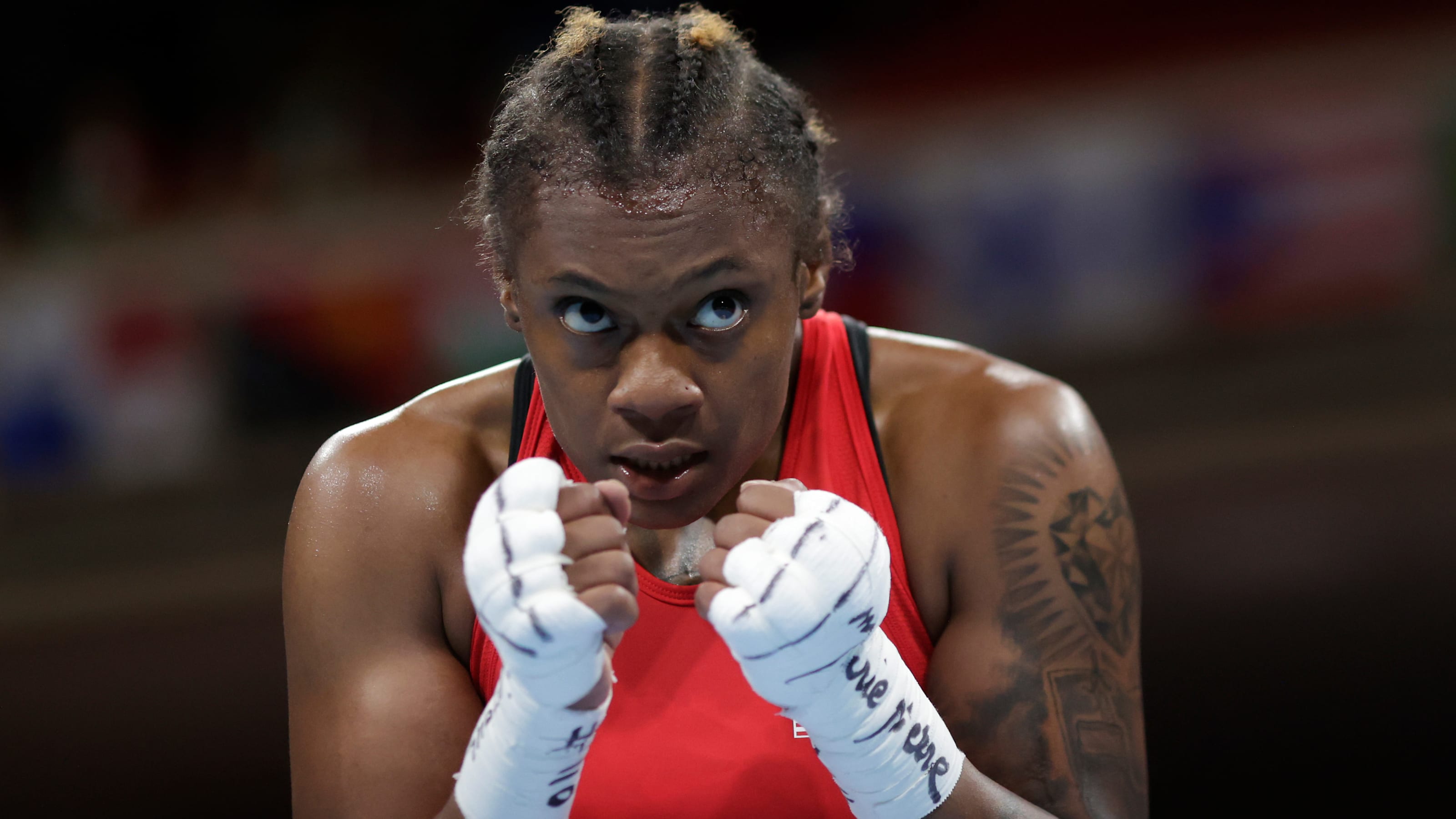 USA welterweight boxer Oshae Jones pic