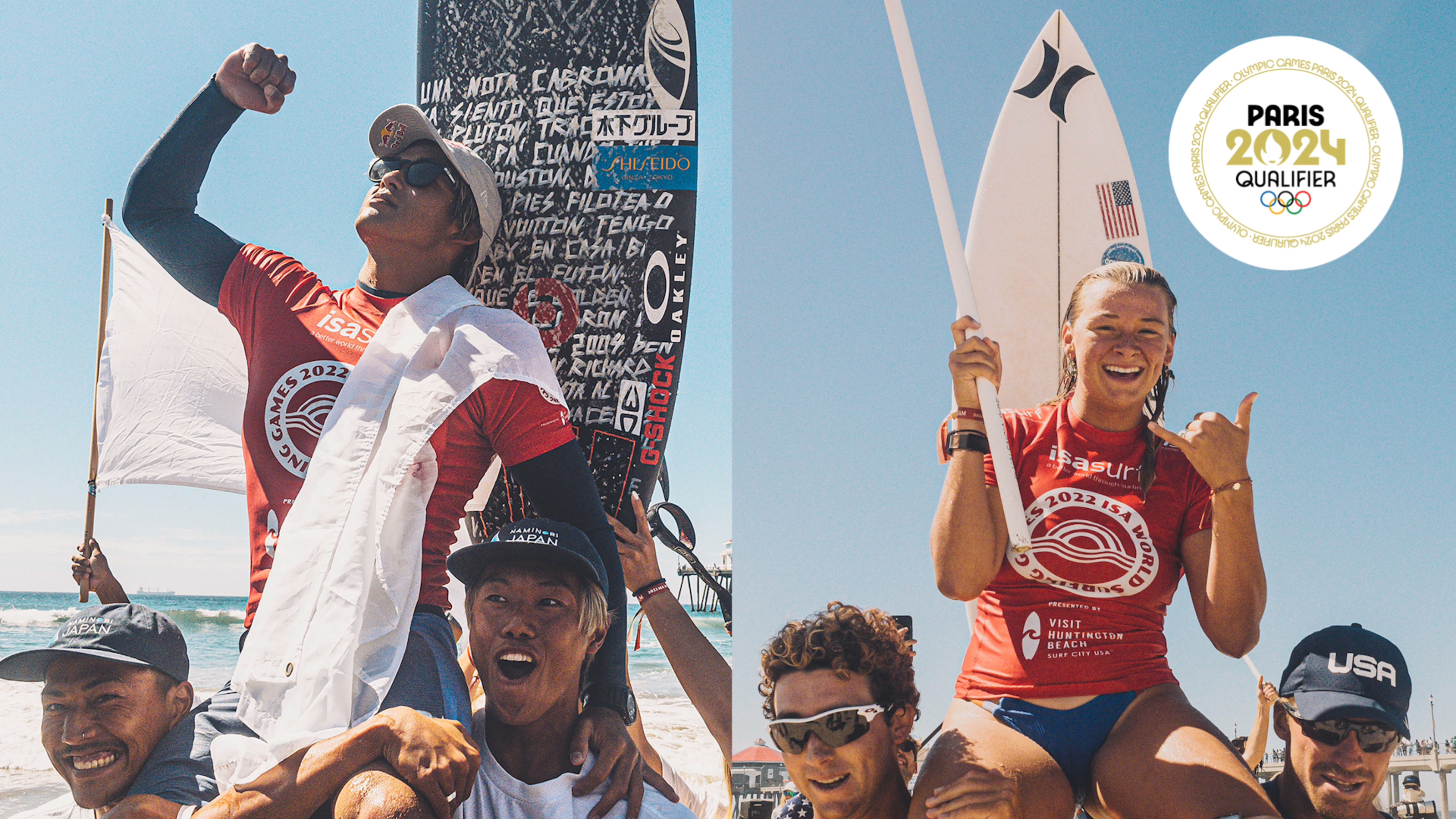 22 Isa World Surfing Games Japan And Usa Win The First Paris 24 Olympic Quota Spots Results