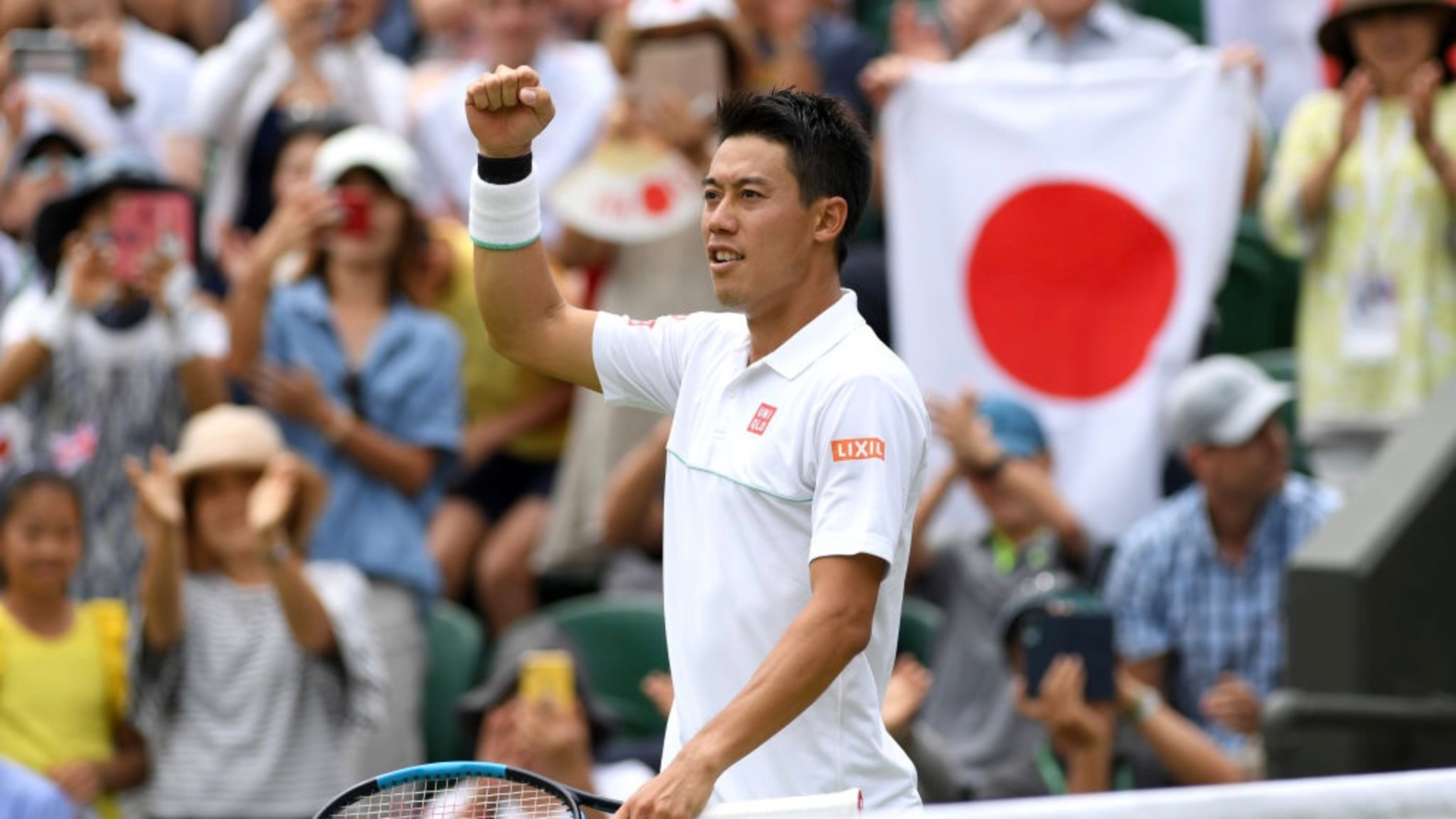 ウィンブルドン６日目 錦織がストレート勝ちで４回戦へ進出