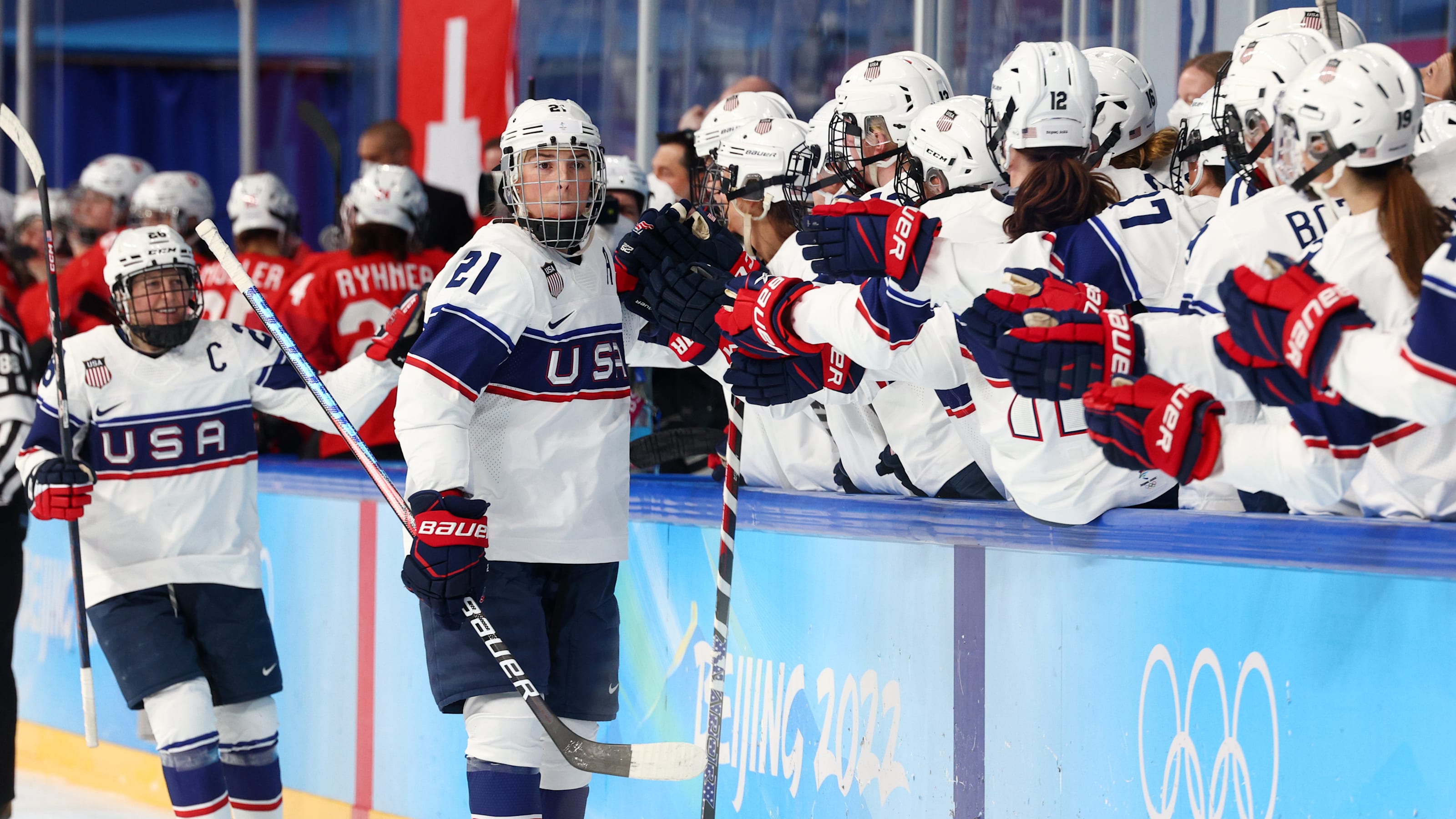 U S Women S Ice Hockey Team Dominate Swiss Ahead Of Canada Clash At Beijing 22