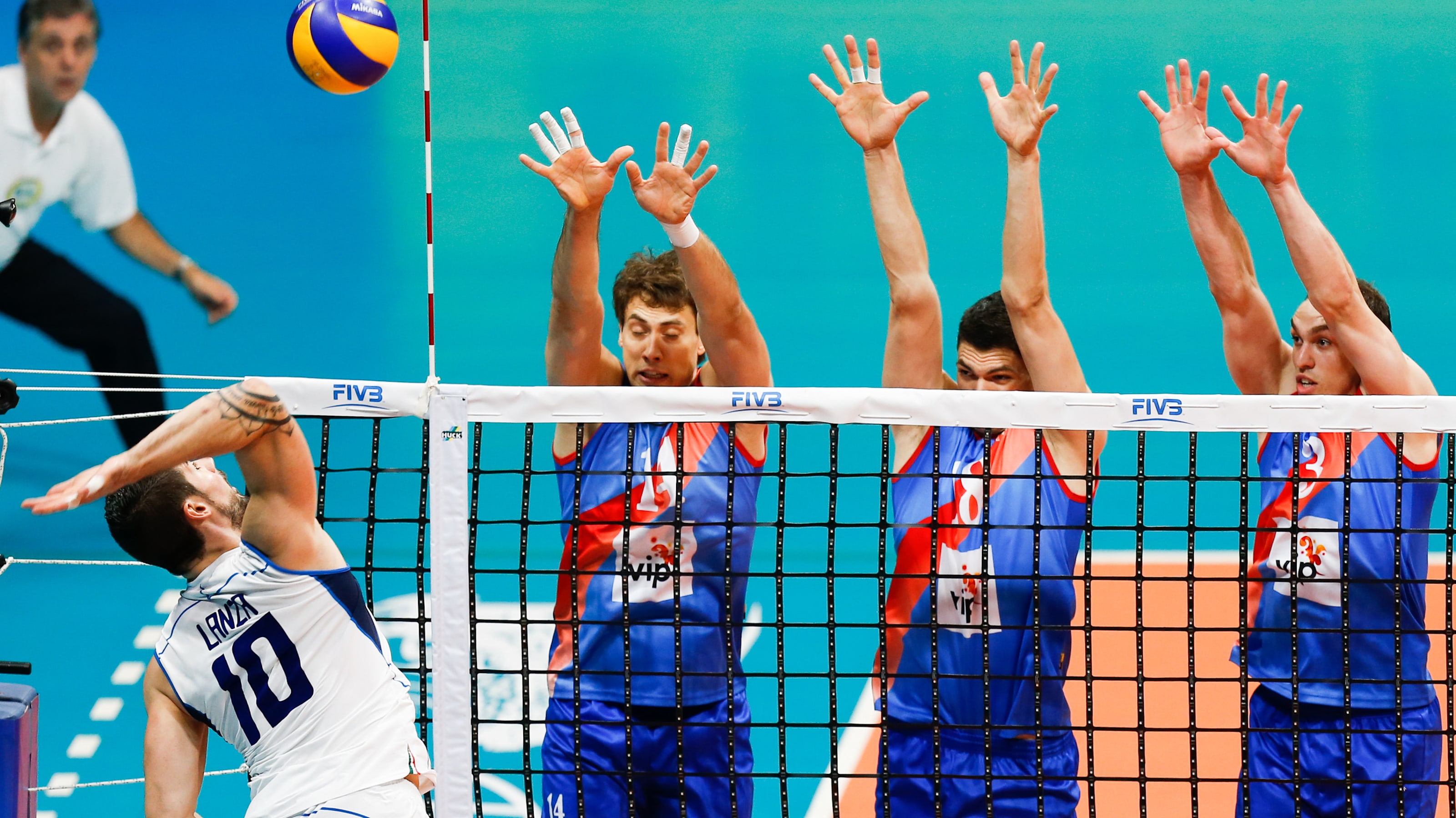 indoor volleyball players