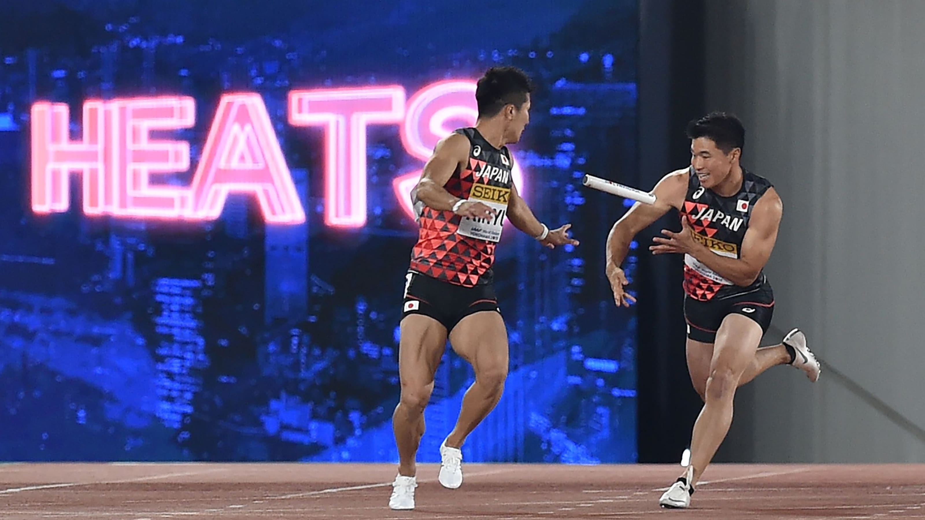 陸上世界リレー横浜大会 リオ五輪銀メダルの男子4 100mリレー日本は予選敗退