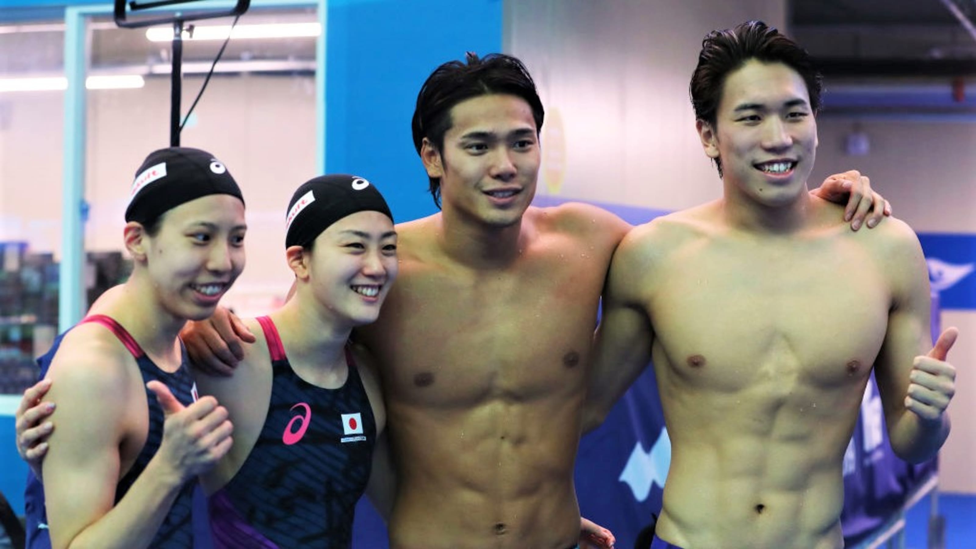 世界水泳 競泳7日目決勝 混合4 100mで日本チームはアジア新記録で7位 男子50m自由形の塩浦は8位