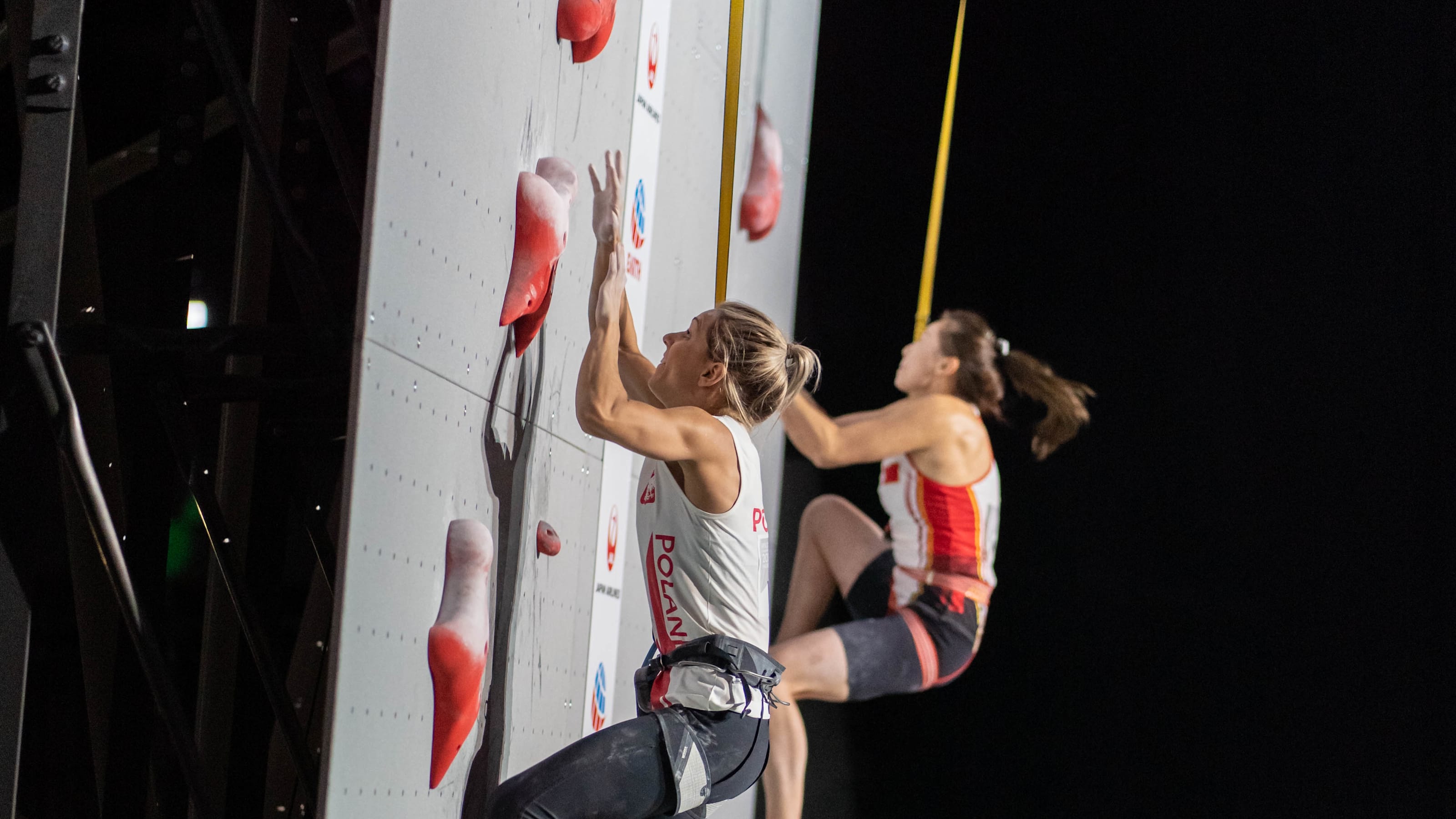 Fossali And Miroslaw And Claim Sport Climbing World Speed Titles