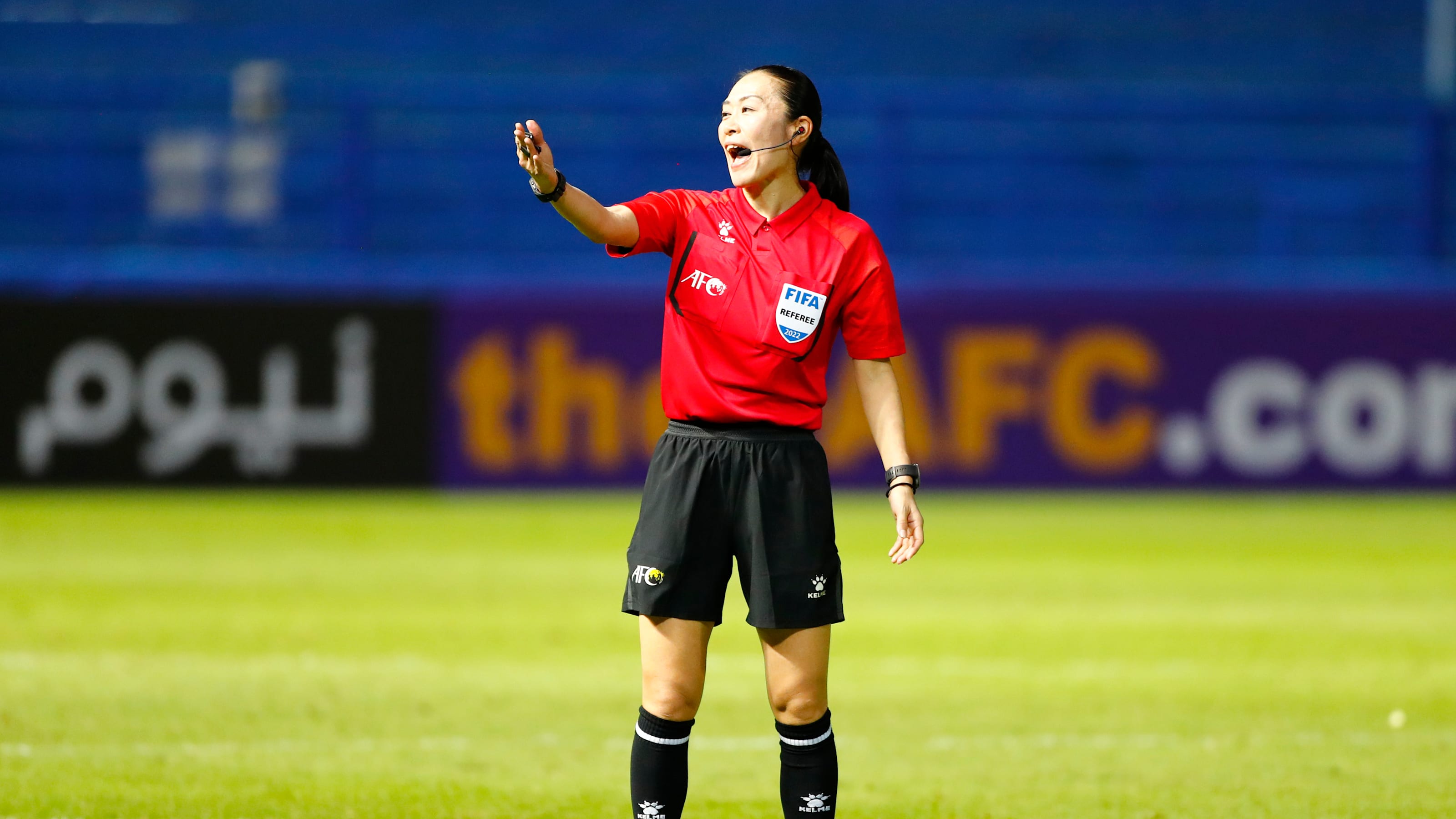 Yamashita Yoshimi from Japan "surprised" to be one of three female  referee's for FIFA men's World Cup