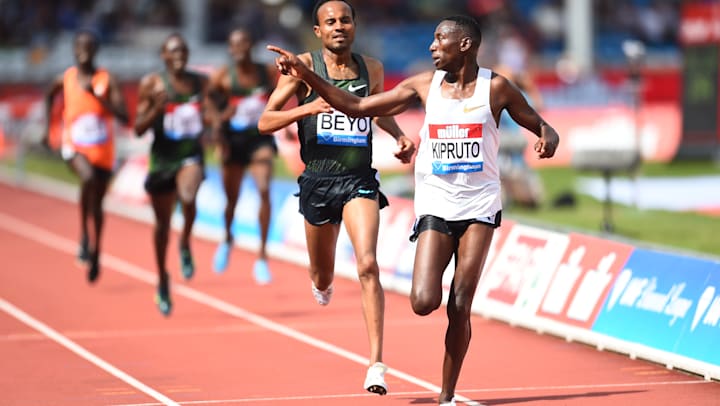 Conseslus Kipruto Bags Diamond League Trophy With One Shoe On Olympic Channel