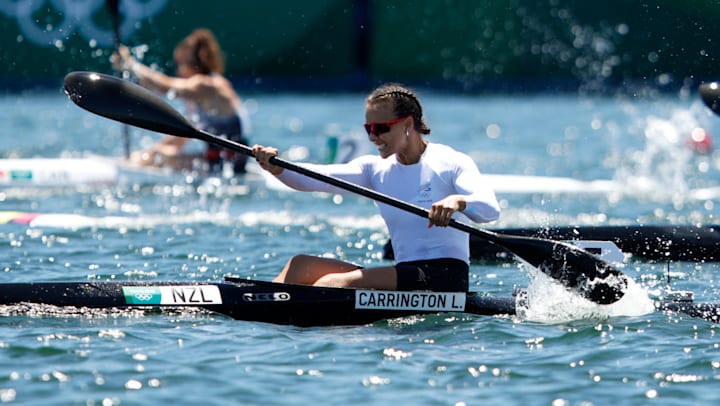 Lisa Carrington captures gold in women's kayak single 200m