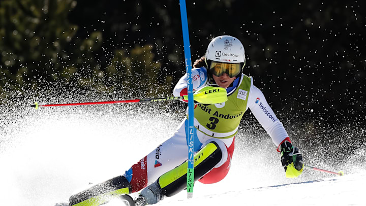 AUTOGRAFO Wendy Holdener ski alpine rispondevamo 2018 firmato a mano svizzera # 