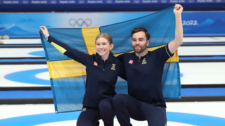 Sweden curling win bronze Beijing 2022 mixed doubles
