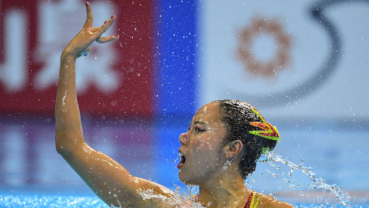 世界水泳 韓国大会初日 アーティスティックスイミングのソロtrで 乾友紀子が予選を突破
