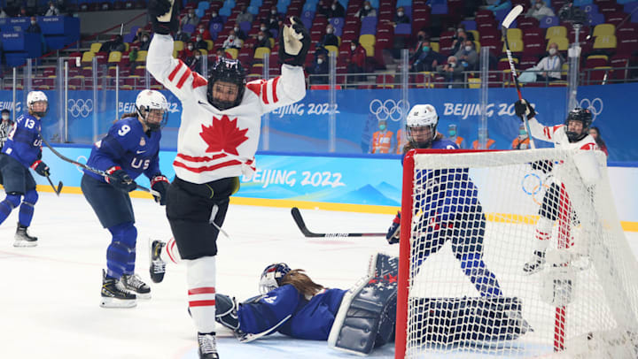 Canada lay down Olympic marker with 4-2 win over reigning champs USA