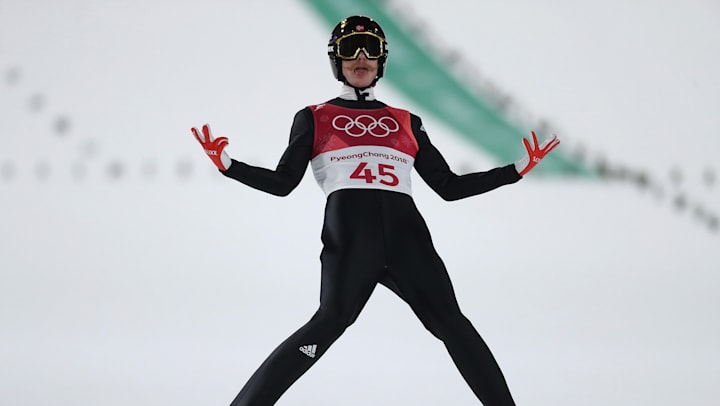 Wellinger Rises High To Land Normal Hill Gold Olympic News