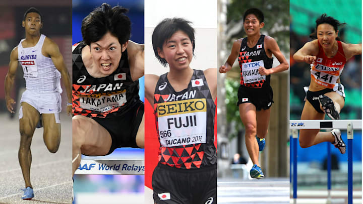 熱戦開幕 世界陸上競技選手権大会に参加する日本代表選手を自己ベスト