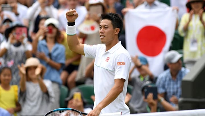 ウィンブルドン６日目 錦織がストレート勝ちで４回戦へ進出