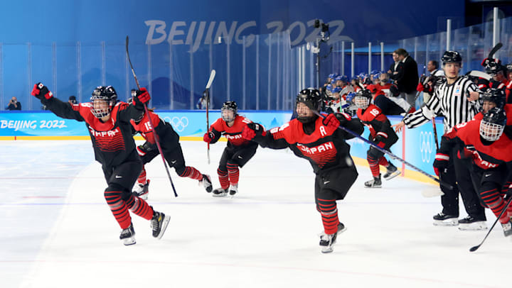 アイスホッケー女子予選ラウンド日本対チェコ 日本女子スマイルジャパン 北京22冬季オリンピック