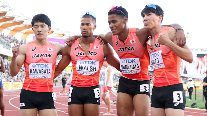 男子4x400mリレー決勝 日本は4位 陸上 22オレゴン第10日