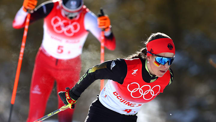 メダル決定 ドイツ金メダル 北京22クロスカントリー女子団体スプリントクラシカル