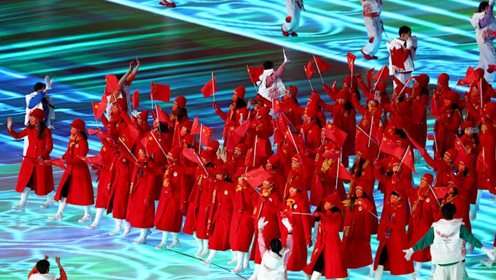 Team China during the Beijing 2022 Opening Ceremony