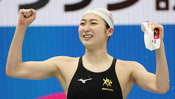 池江璃花子が女子100mバタフライで優勝 東京五輪400mメドレーリレー派遣記録突破 日本選手権水泳競技大会2日目