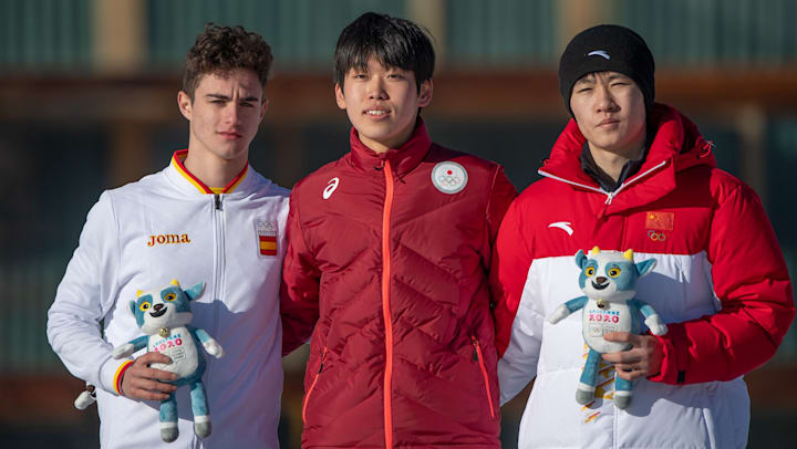 冬季ユースオリンピック スピードスケート500m 男子 山本悠乃が今大会日本人金メダル第1号