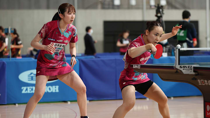 伊藤美誠 早田ひな 石川佳純 平野美宇らが女子ダブルス準決勝進出 天皇杯 皇后杯22年全日本卓球選手権大会