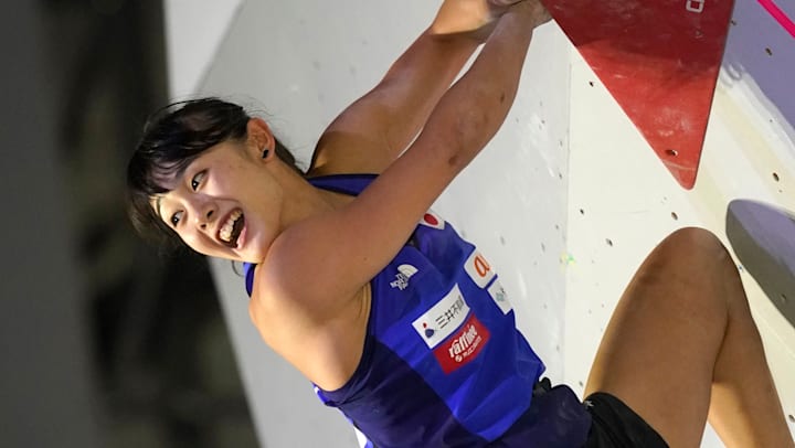 女子複合予選のスピードで伊藤ふたばが4位 スポーツクライミング世界選手権