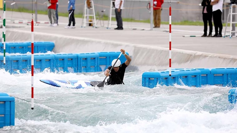 Demonstrations at Canoe Slalom Centre