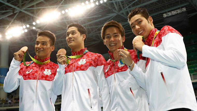 水泳注目のリレーは4 0メートル 日本の男子チームはリオの銅メダル超えなるか
