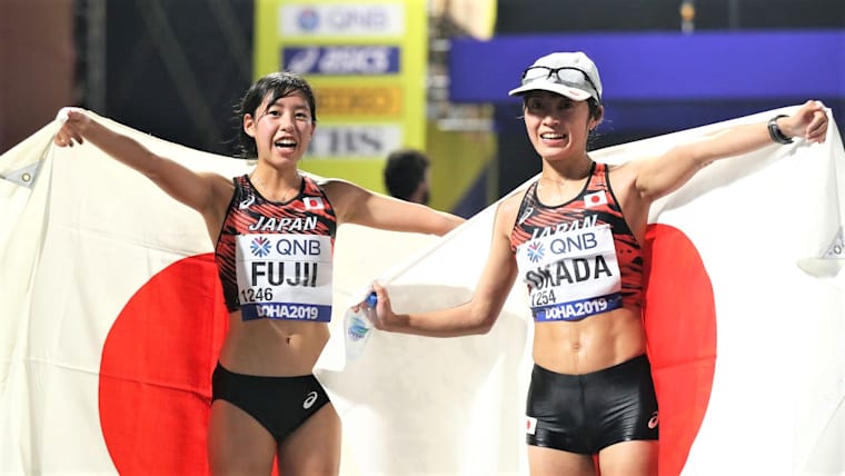 女子km競歩で岡田久美子 藤井菜々子が日本史上初のダブル入賞 世界陸上19 ドーハ大会3日目