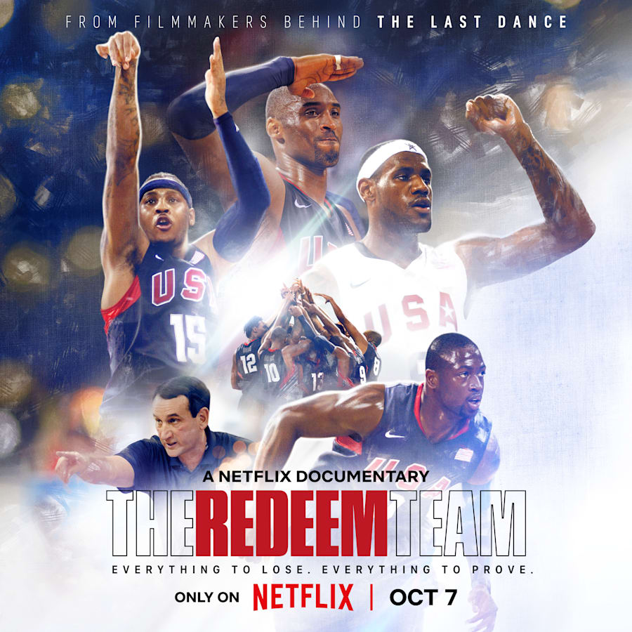 Now Streaming The Redeem Team Documentary Film With Kobe Bryant Lebron James And Dwyane Wade On Netflix