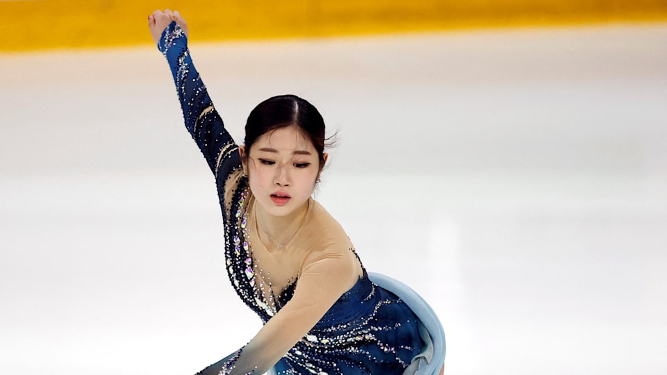 Figure skating Lee Haein on her private skate with Yuna Kim, Olympic