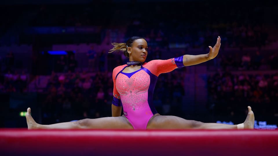 Gymnastics Worlds Rebeca Andrade tops allaround standings, as U.S