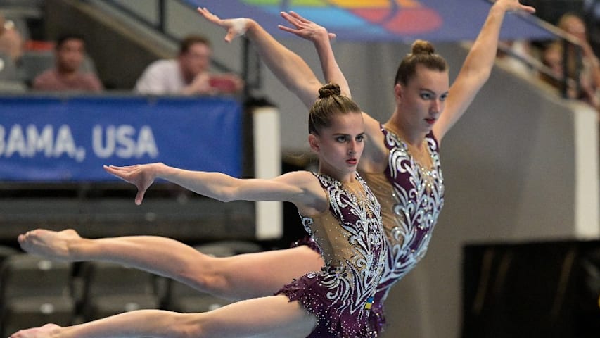 The World Games 2022: Ukraine win emotional acrobatic gymnastics pairs ...