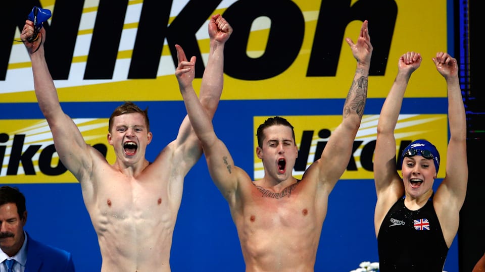 What is the new swimming mixed medley relay event?