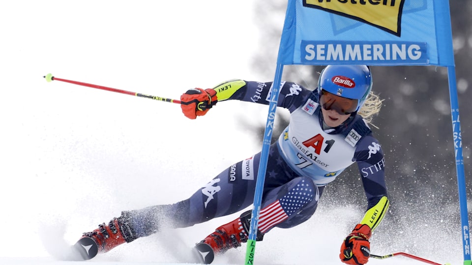 Alpine skiing: Shiffrin completes giant slalom double in Semmering to ...