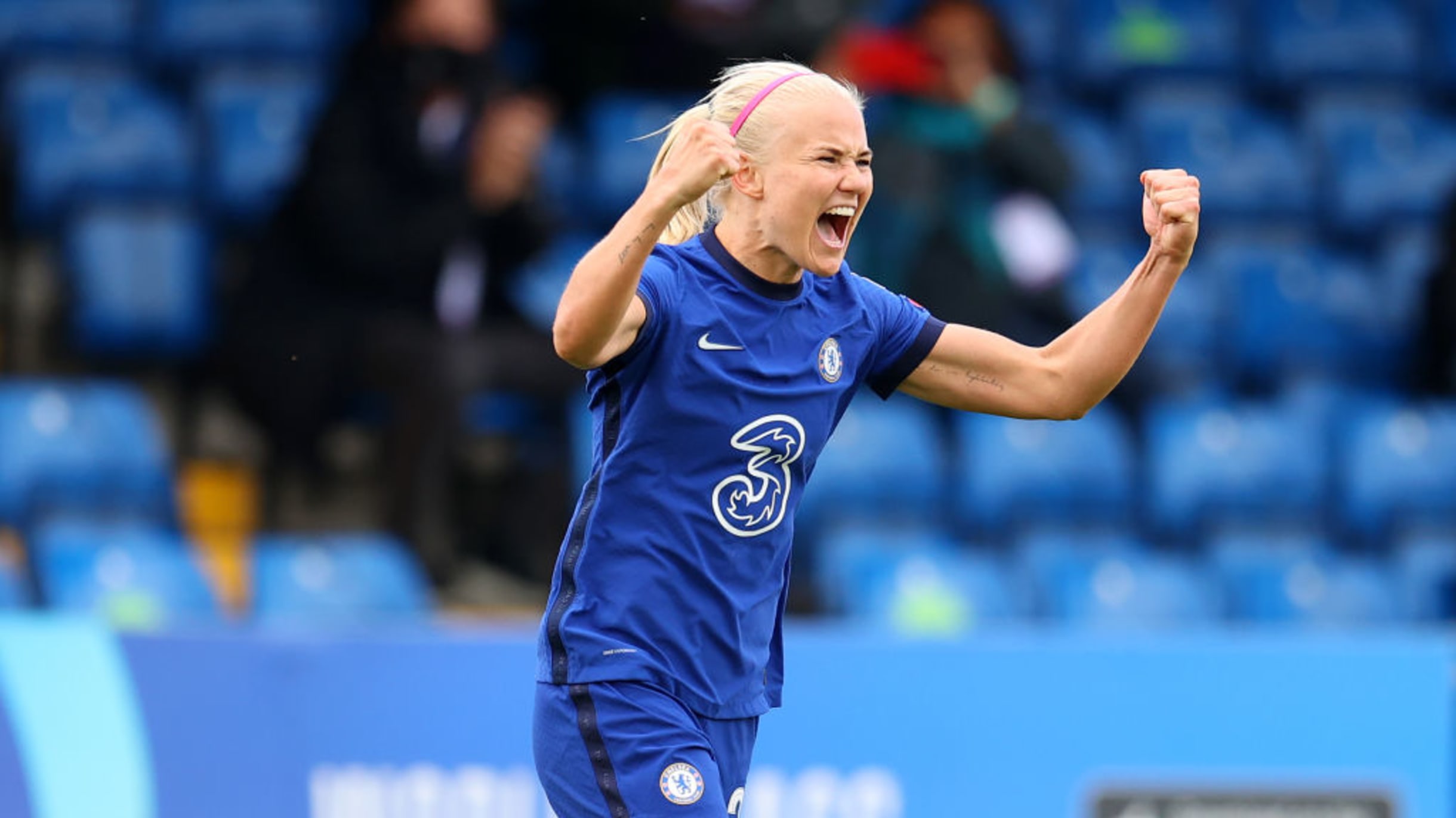 Pernille Harder, Sam Kerr and Fran Kirby - Chelsea Women's