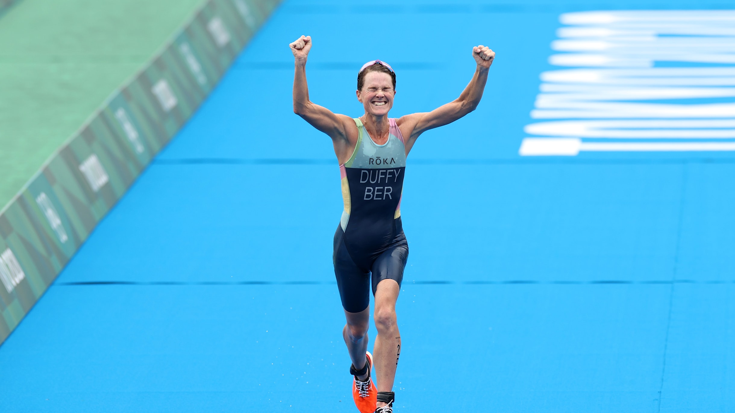 Bermuda's Flora Duffy wins gold women's triathlon world