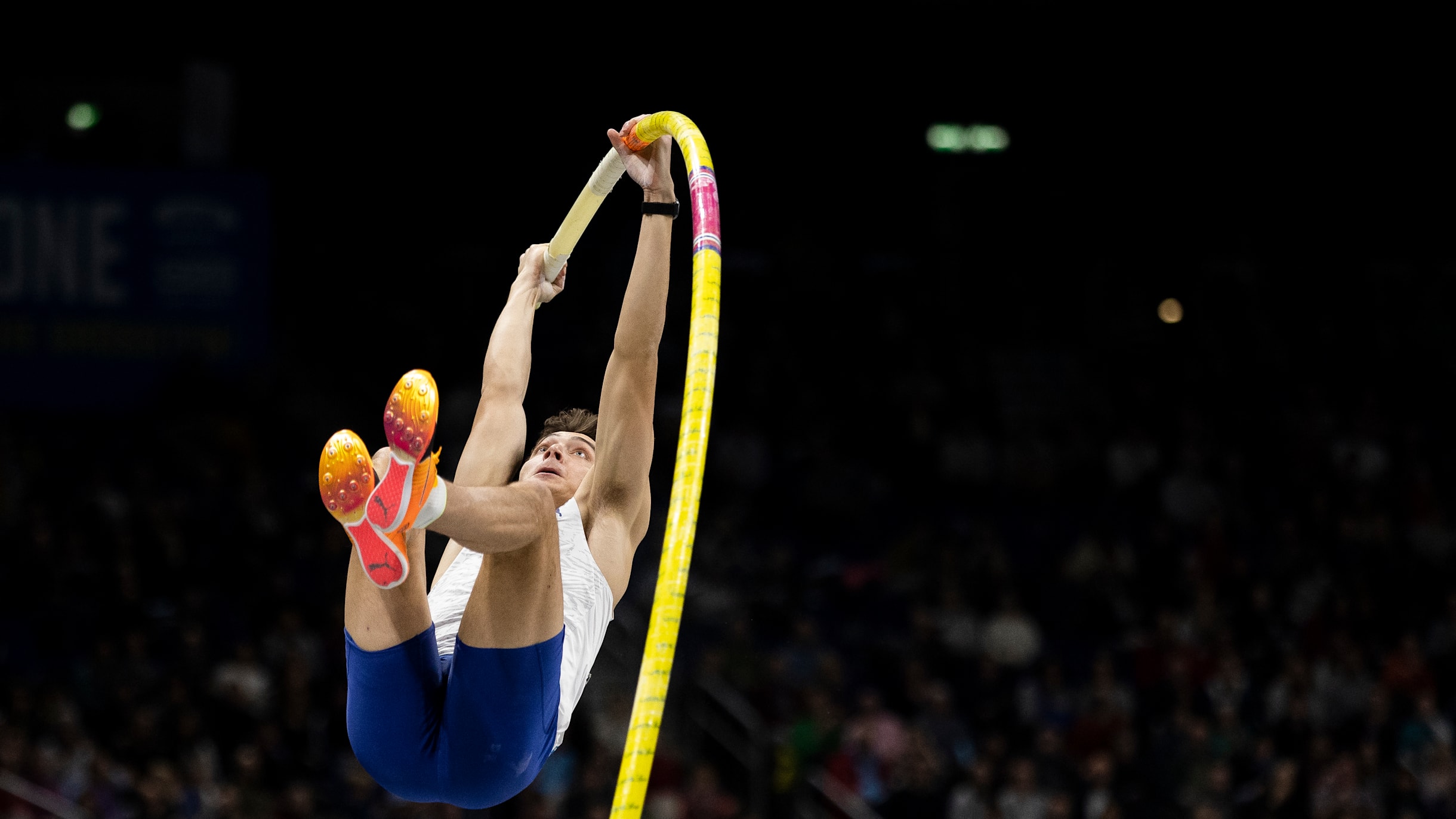 Olympic champion Mondo Duplantis breaks pole vault world record for