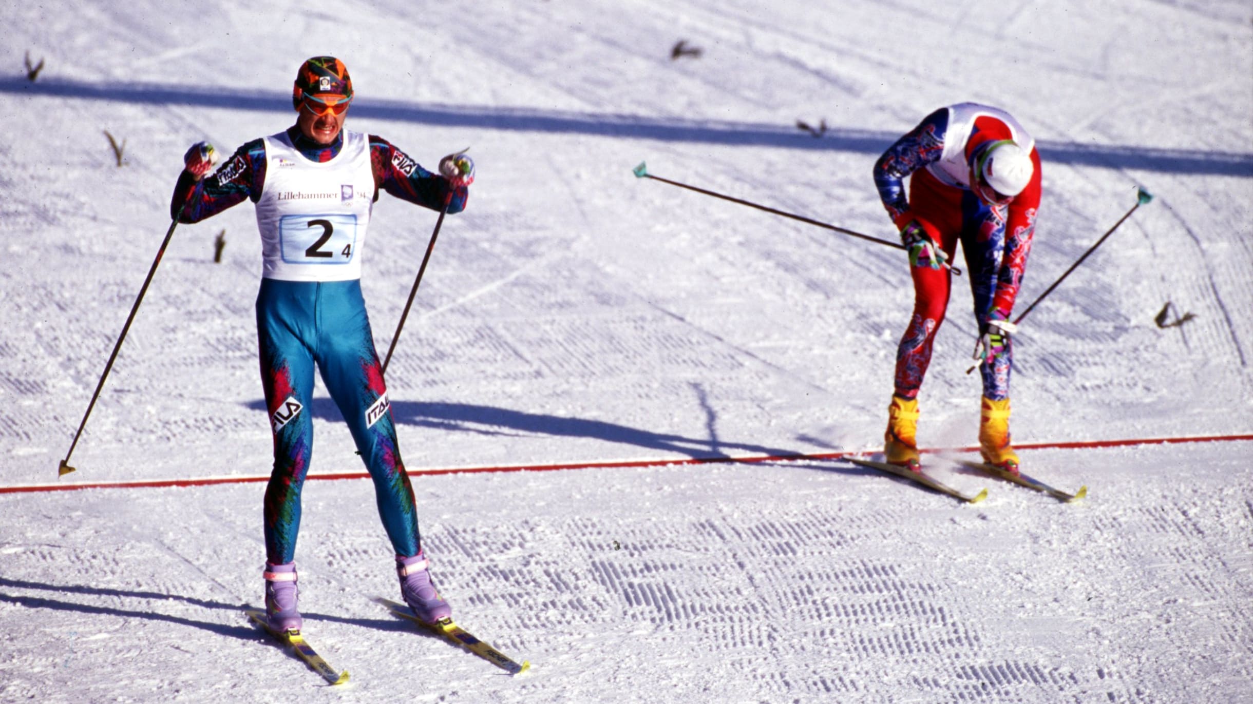 Norway vs Italy historic 90s rivalry in mens 4x10km Nordic skiing relay
