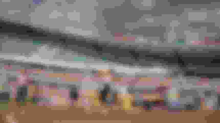 Javelin throwers cannot overstep the throwing arc during a throw.