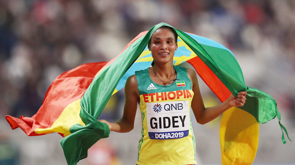 Letesenbet Gidey breaks twoday old 10,000m world record