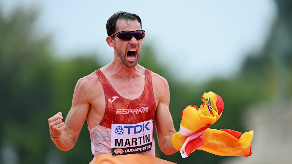 El español Álvaro Martín, medalla de oro en 20 km marcha en el Mundial de Atletismo Budapest 2023
