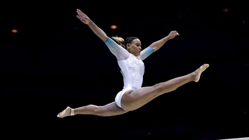 Artistic Gymnastics Rebeca Andrade tops three events, but opts out of