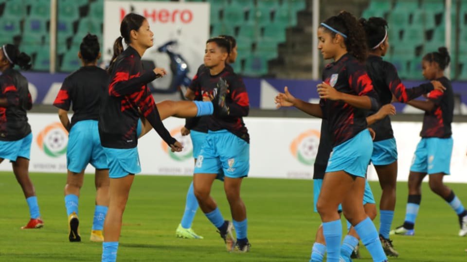 AFC Women’s Olympic Qualifying Tournament India vs Kyrgyz Republic in