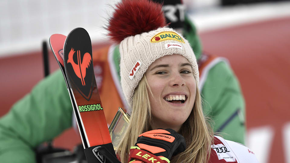 Alpine skiing Katharina Liensberger scores repeat win in Are slalom
