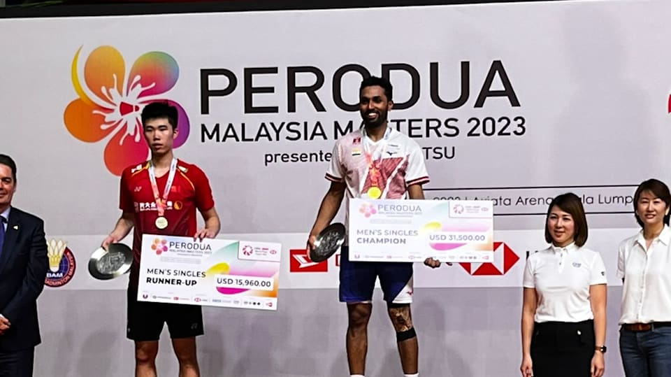 Malaysia Masters 2023 badminton HS Prannoy wins men’s singles title