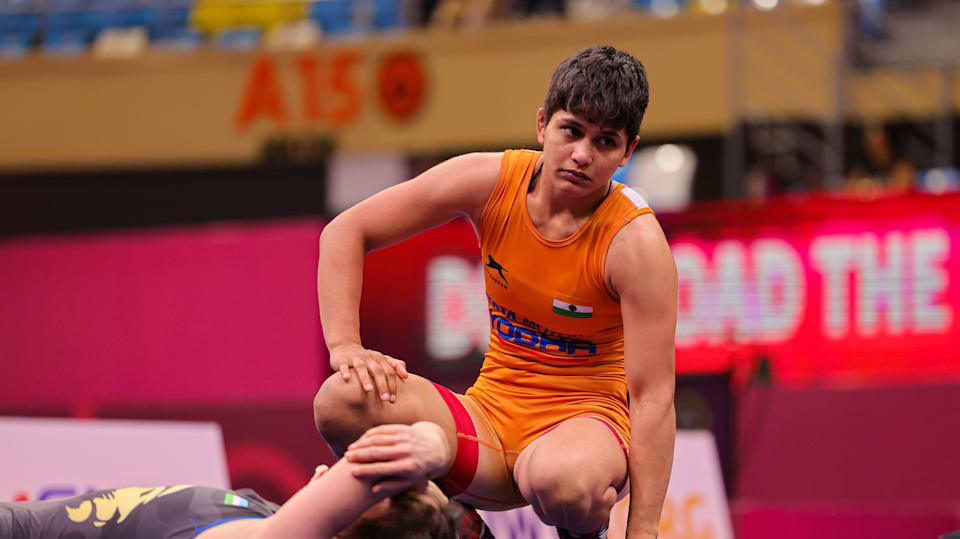 Asian Wrestling Championships 2025 Antim Panghal wins silver medal