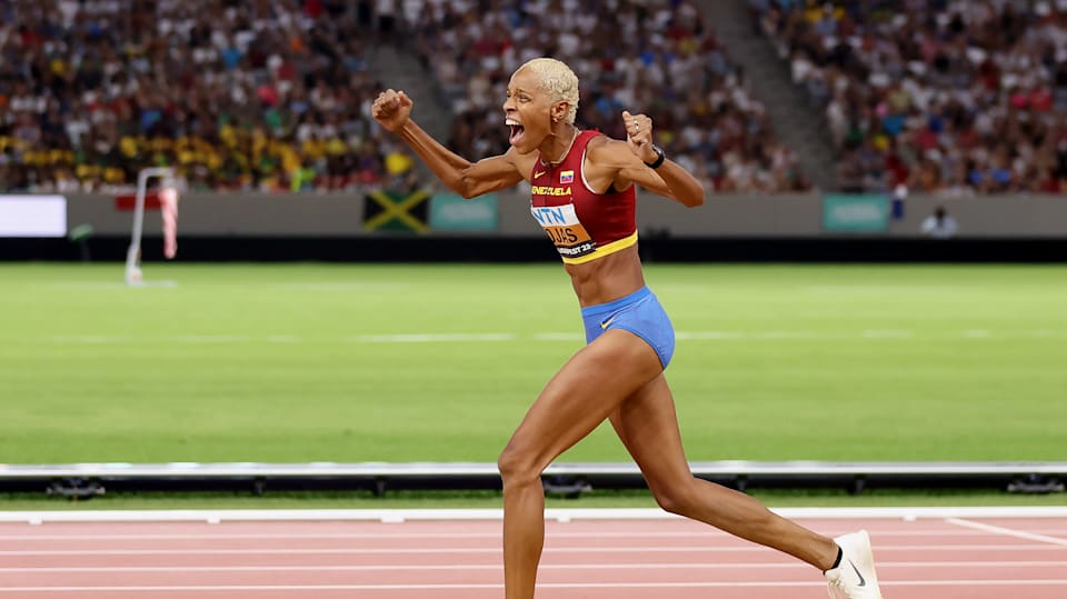 World Athletics Championships 2023 Yulimar Rojas wins nervy triple