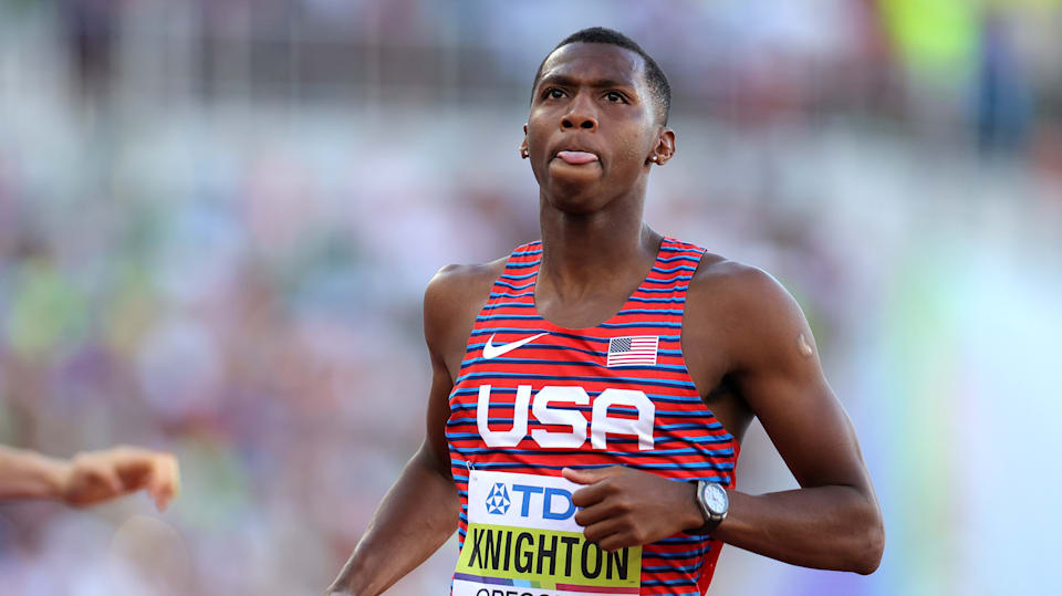 World track and field championships 2022 Knighton and Lyles set up mouthwatering 200 final